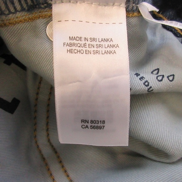 Lucky Brand 412 Athletic Slim Jeans Men 33x30 Blue Cotton Denim Distressed 710 - Picture 6 of 14